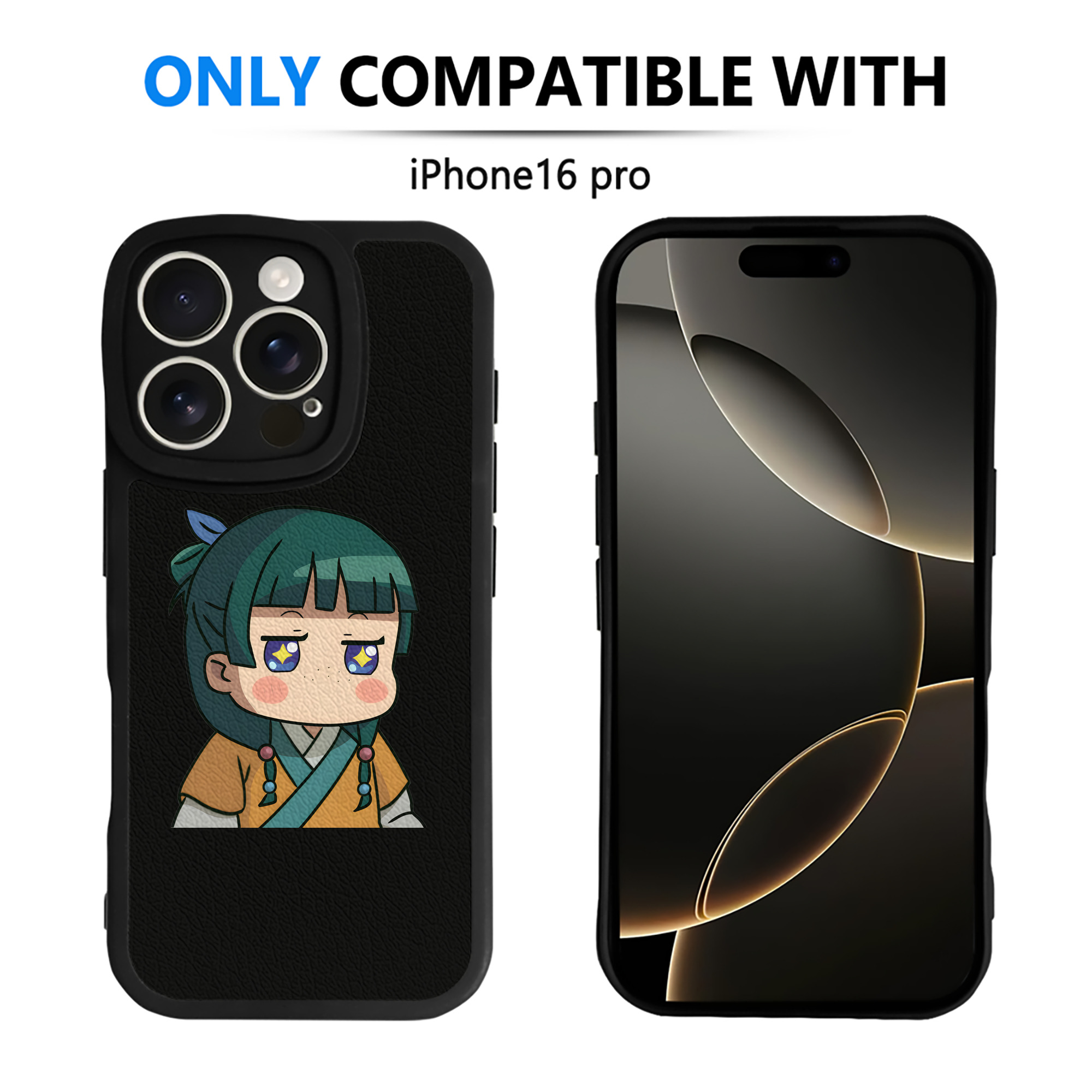 （画像用） 薬屋のひとりごと The Apothecary Diaries 【iPhone 16シリーズ対応】シリコンスマホケース（レザー調） 材質：シリコン